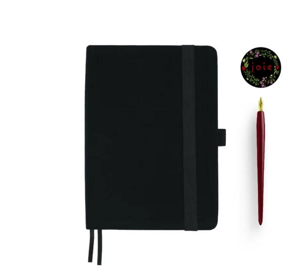 A5 Black Dot Grid Notebook