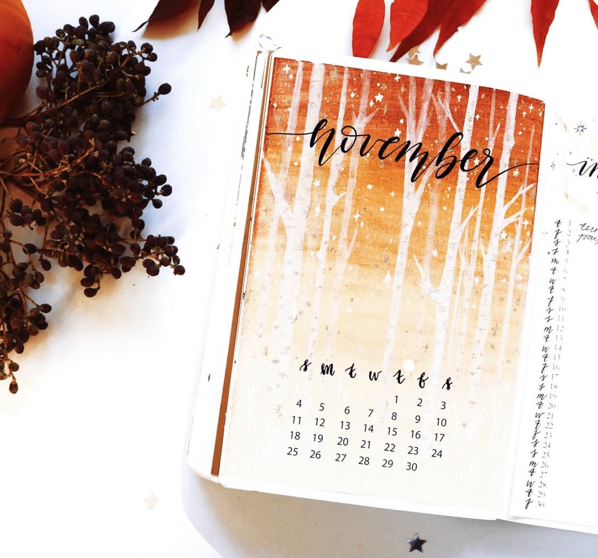 10 November covers for Bullet Journal