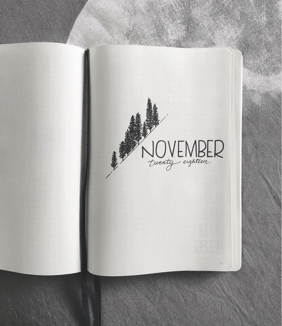 10 November covers for Bullet Journal