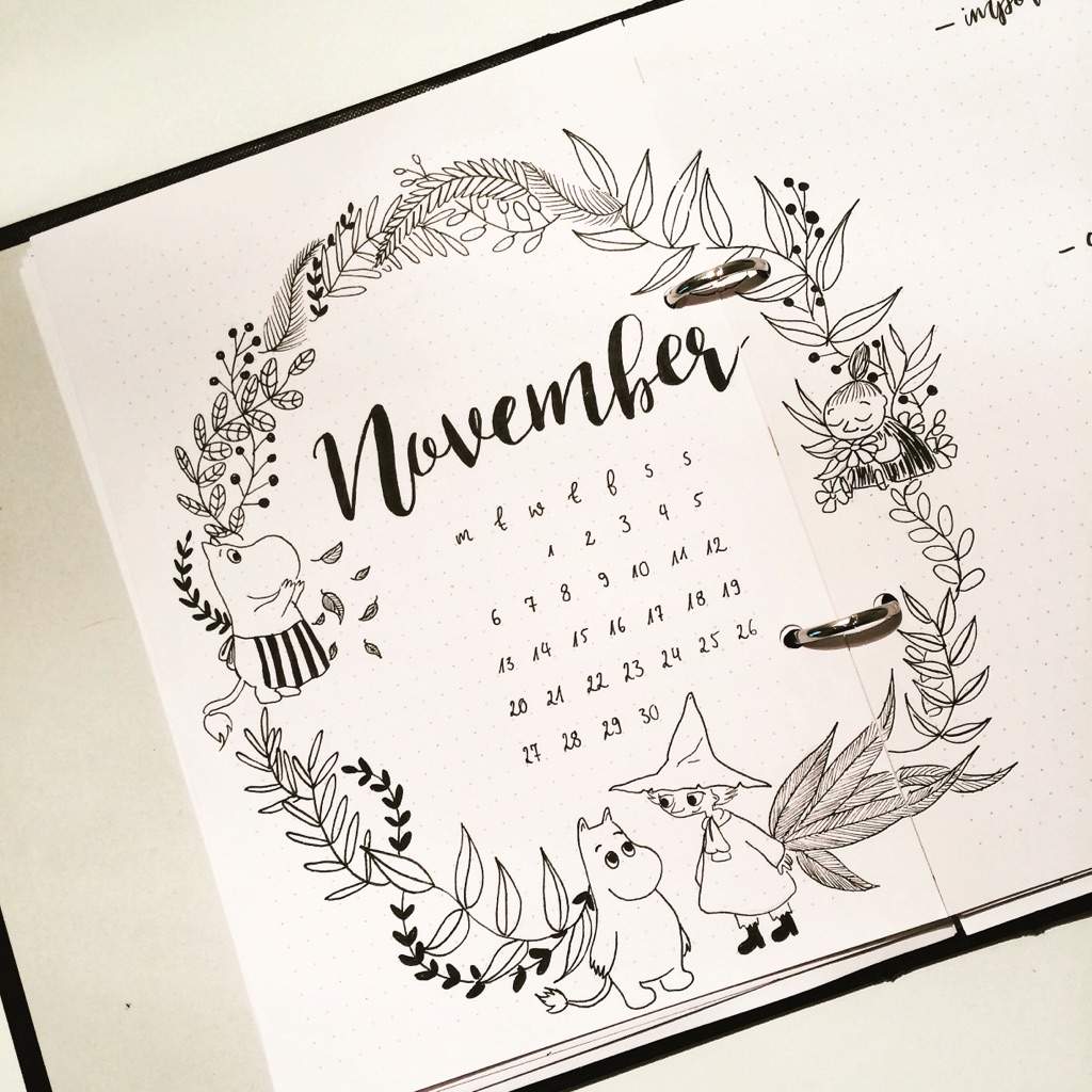 10 November covers for Bullet Journal