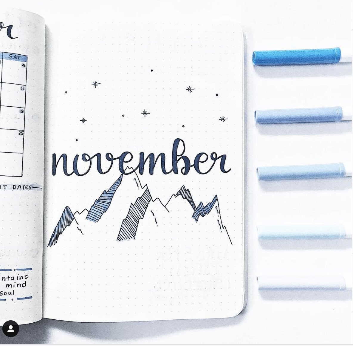 10 November covers for Bullet Journal
