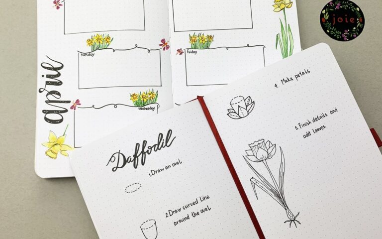 What everybody ought to know about easy Daffodil drawing in your bullet journal