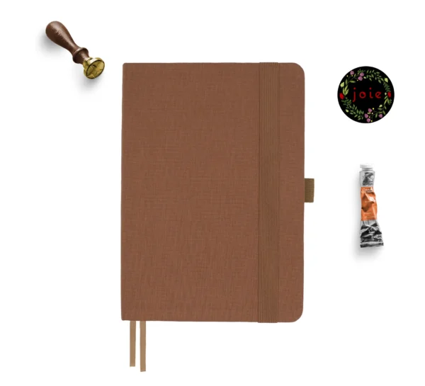 A5 Brown Dot Grid Notebook