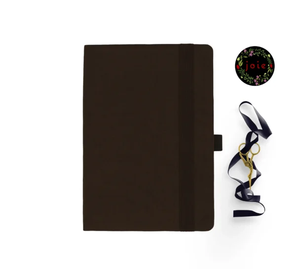 A5 Dark Brown Dot Grid Notebook