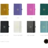 A5 dot grid notebook with sun and moon design on cover
