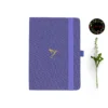Hummingbird A5 dot grid notebook with flower and logo