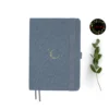 Moon A5 Dot Grid Notebook with fabric cover and gold foil illustration