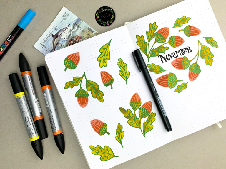 10 November covers for Bullet Journal