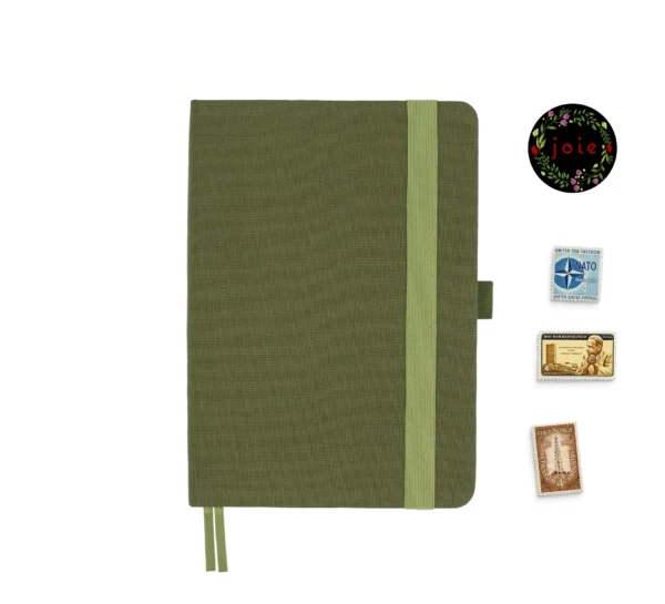 A5 Olive Dot Grid Notebook