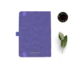A5 dot grid notebook with rose illustration on cover