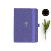 A5 dot grid notebook with rose illustration on cover